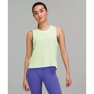 Lululemon Train to Be Tank Top - Ripple Wave Lemon Sorbet/Highlight Yellow Sz 6
